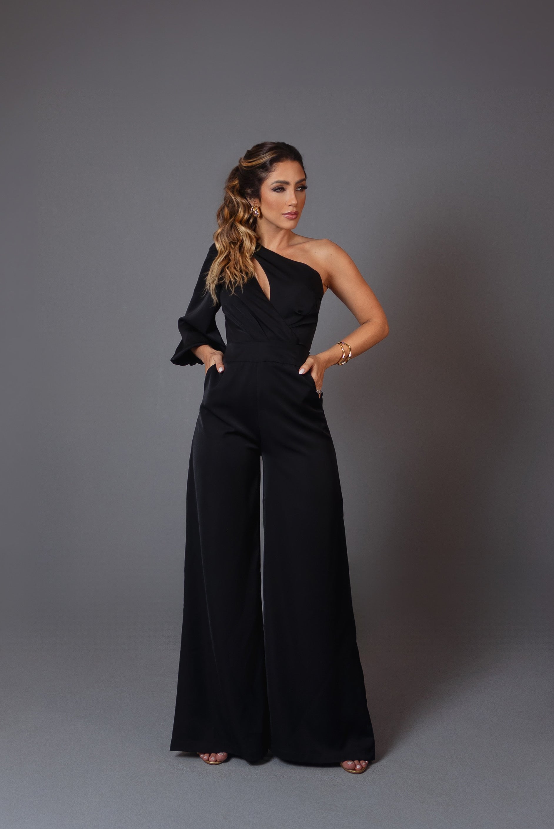 One Sleeve Jumpsuit